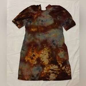 Hand Dyed Short Sleeve Dress
